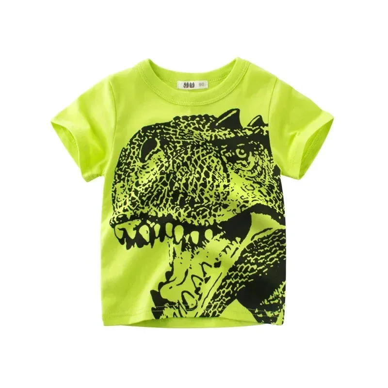3D Cartoon Animal T-Shirt for Kids  Fun Summer Wear