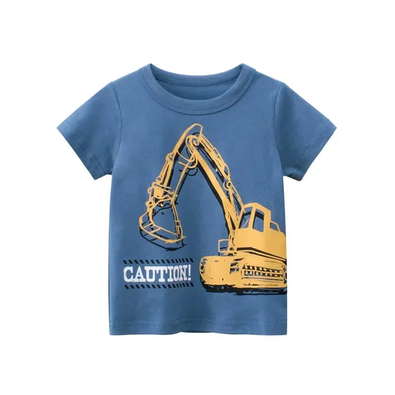 3D Cartoon Animal T-Shirt for Kids  Fun Summer Wear