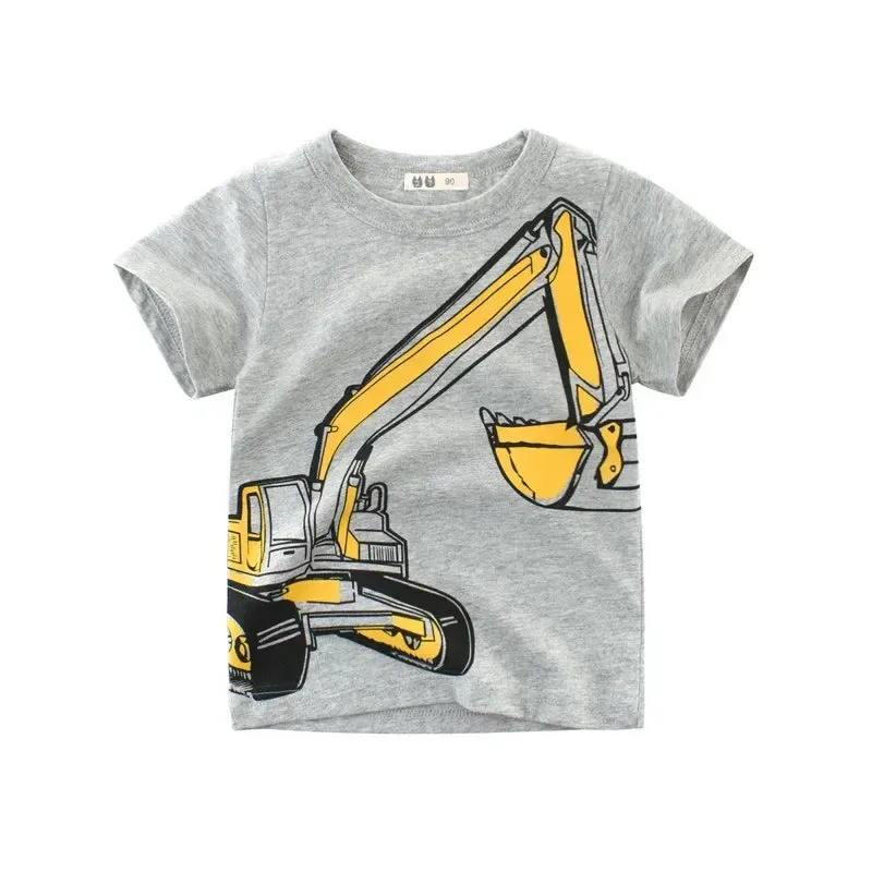 3D Cartoon Animal T-Shirt for Kids  Fun Summer Wear