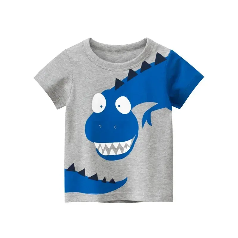 3D Cartoon Animal T-Shirt for Kids  Fun Summer Wear