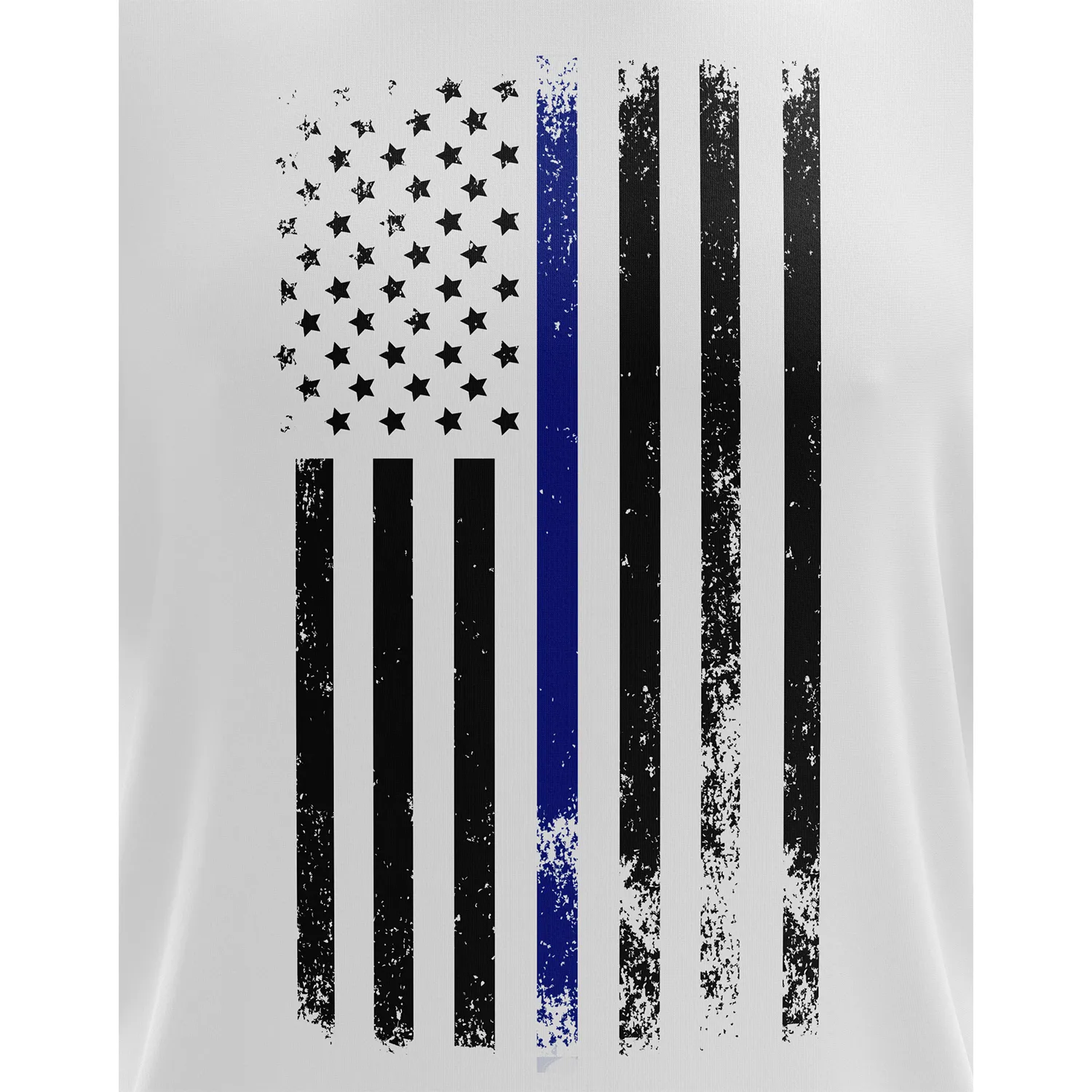 American Flag Thin Blue Line Short Sleeve Shirt