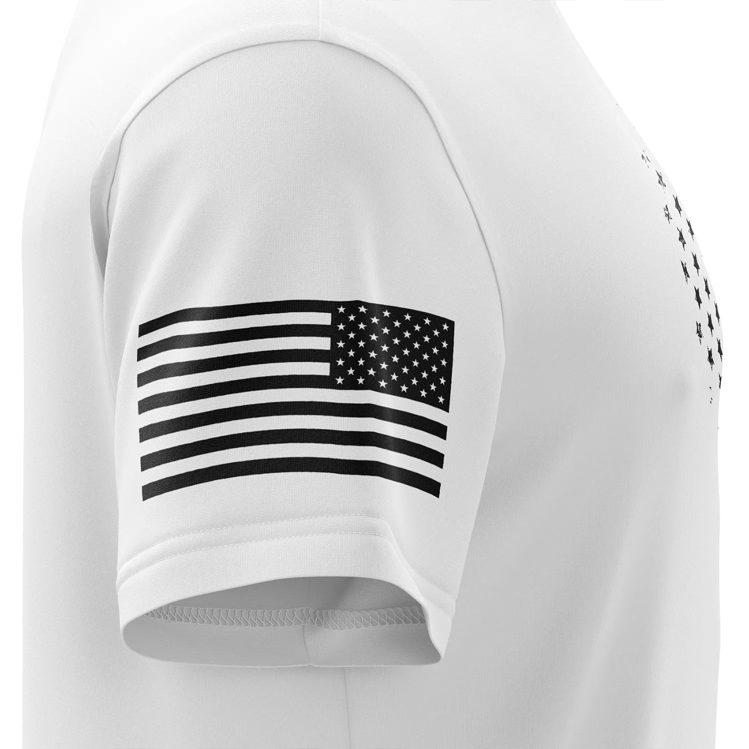 American Flag Thin Blue Line Short Sleeve Shirt