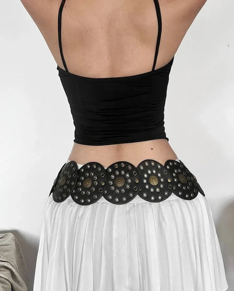 Back Slit Design Ring Cami Top