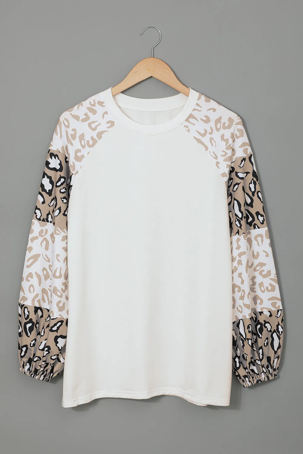 Beige Southern Belle Leopard Bubble Top