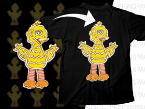 Big Bird Christmas Character Graphic Png Digital Download