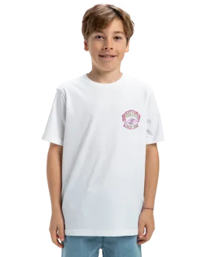 Boys Times Up T-Shirt in White