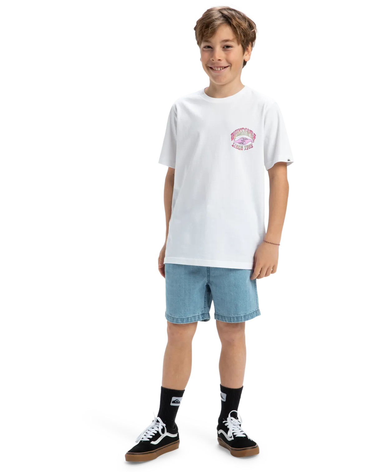 Boys Times Up T-Shirt in White