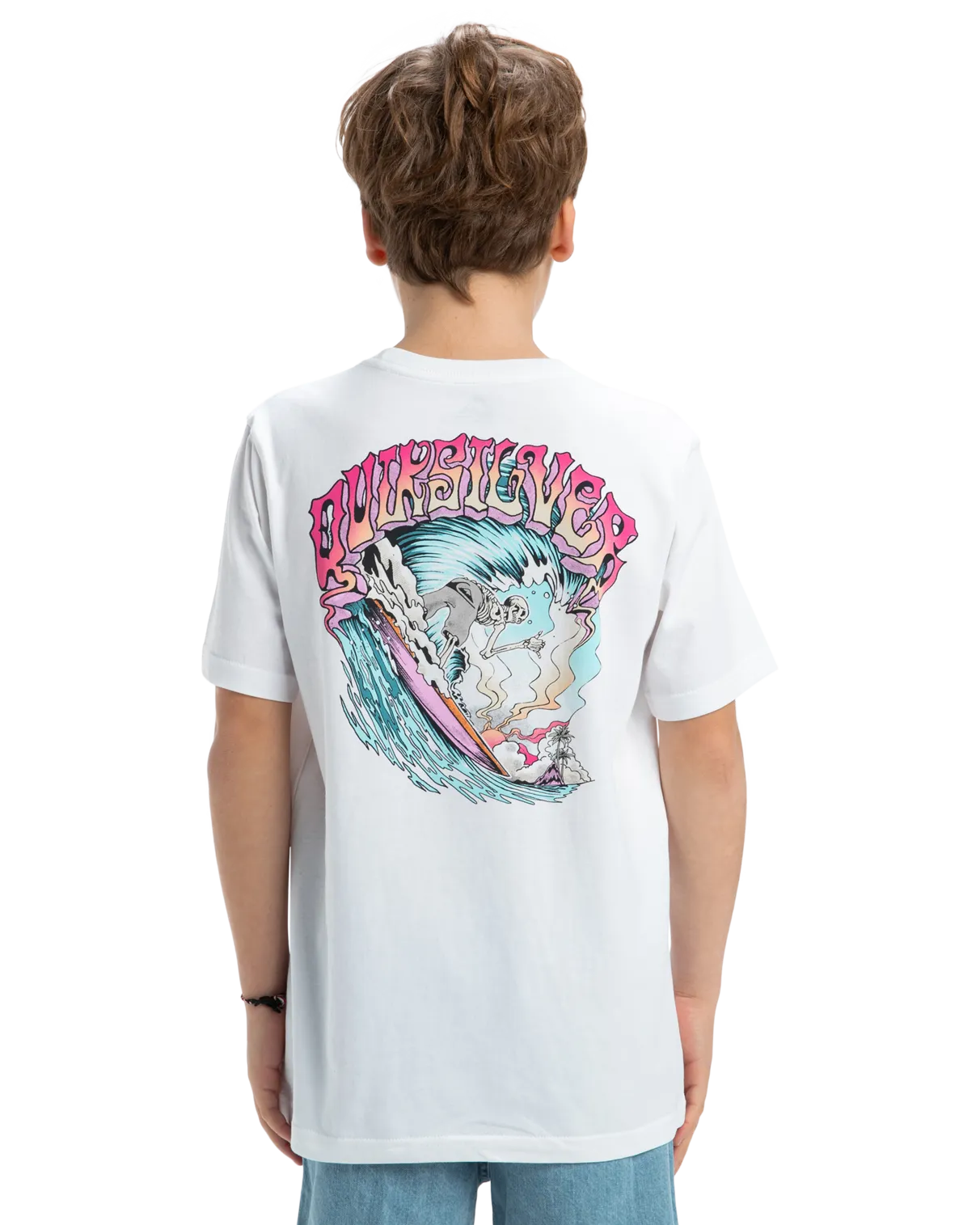 Boys Times Up T-Shirt in White
