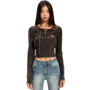 Brown Ocean Waves Knitwear