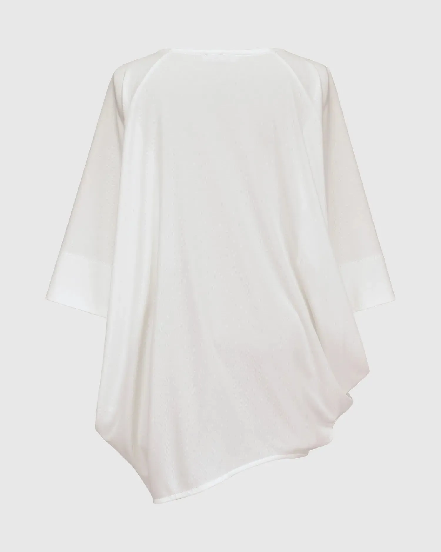 Essential Favorite Cupro Blouson Top, White