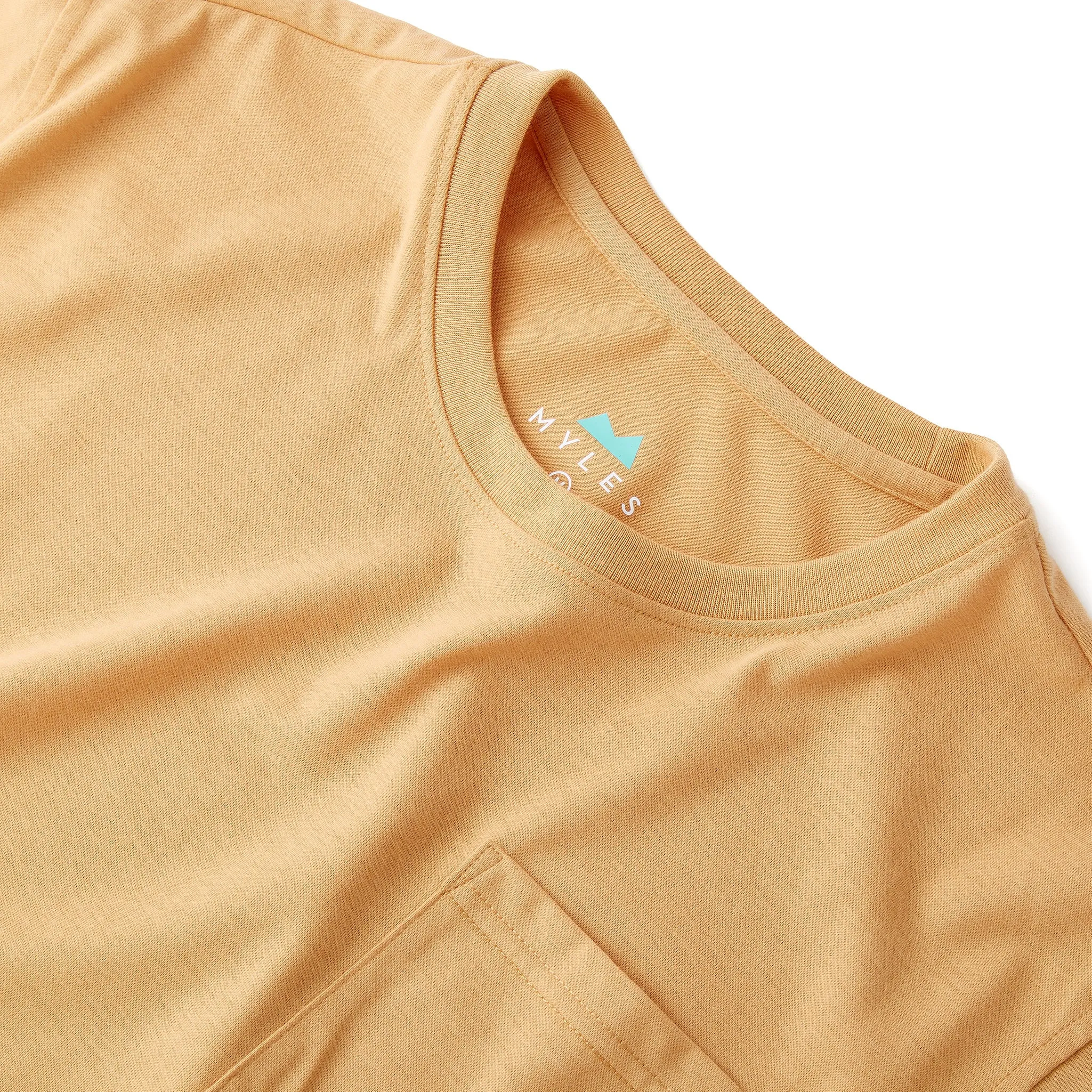 Everyday Tee with Pocket in Camel