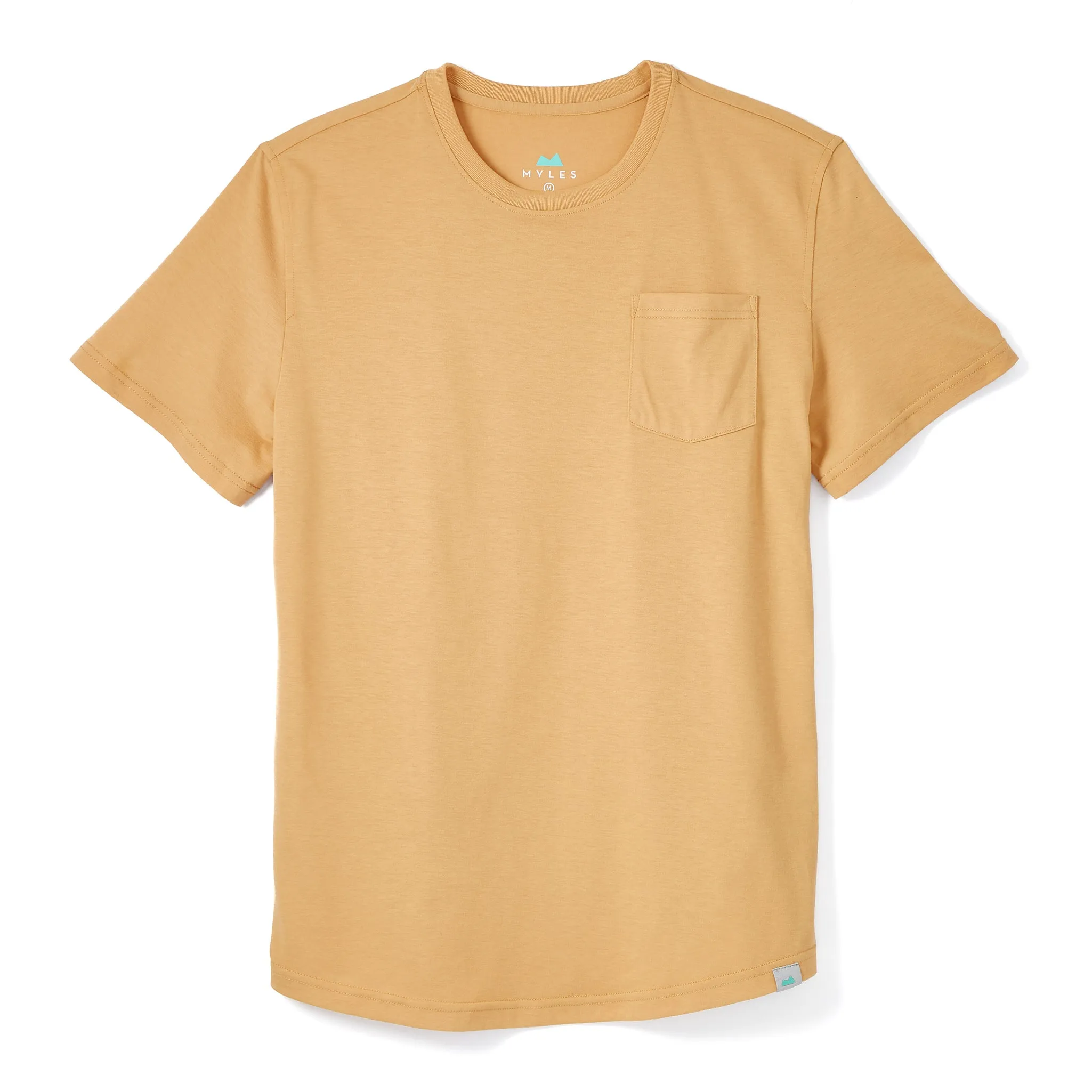 Everyday Tee with Pocket in Camel