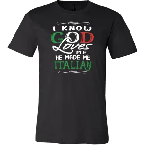 God Made Me Italian Shirt