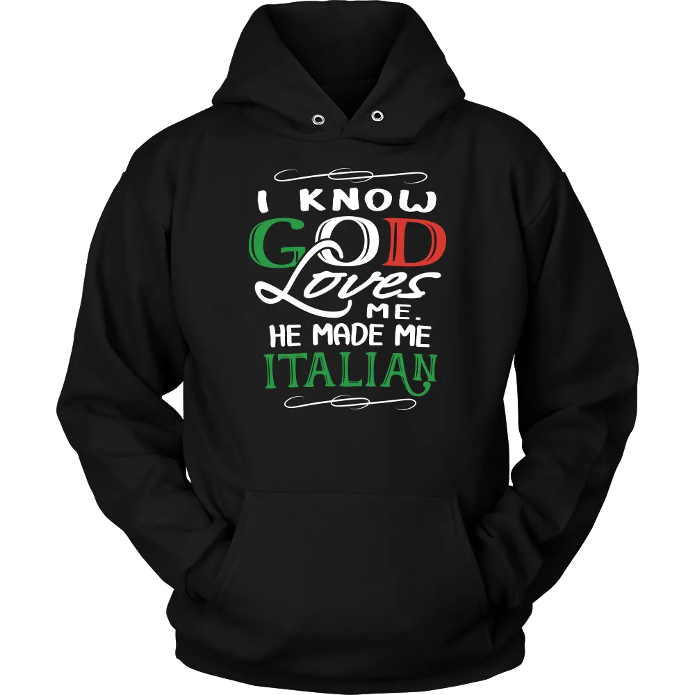 God Made Me Italian Shirt