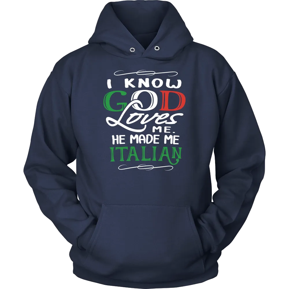 God Made Me Italian Shirt