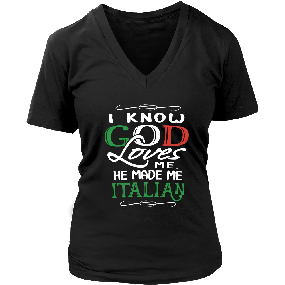 God Made Me Italian Shirt