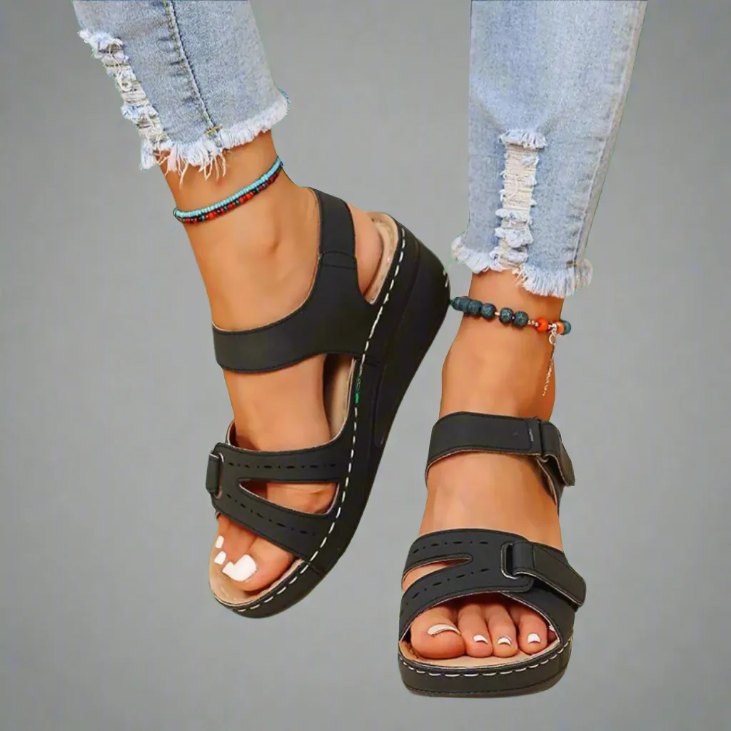 Gudula | Stylish Orthopedic Sandals Crafted from Luxurious Soft Material for Comfortable Summer Wear