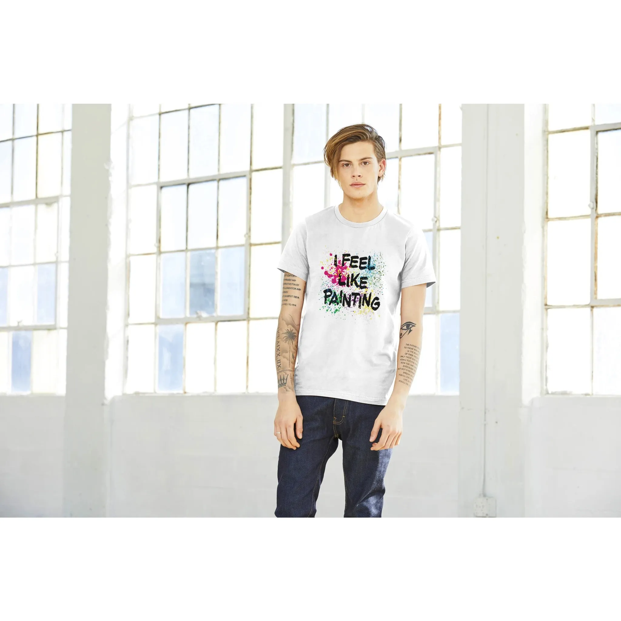 I Feel Like Painting  -  Premium Unisex Crewneck T-shirt