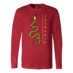 Join Or Die Yellow Snake Long Sleeve Tee
