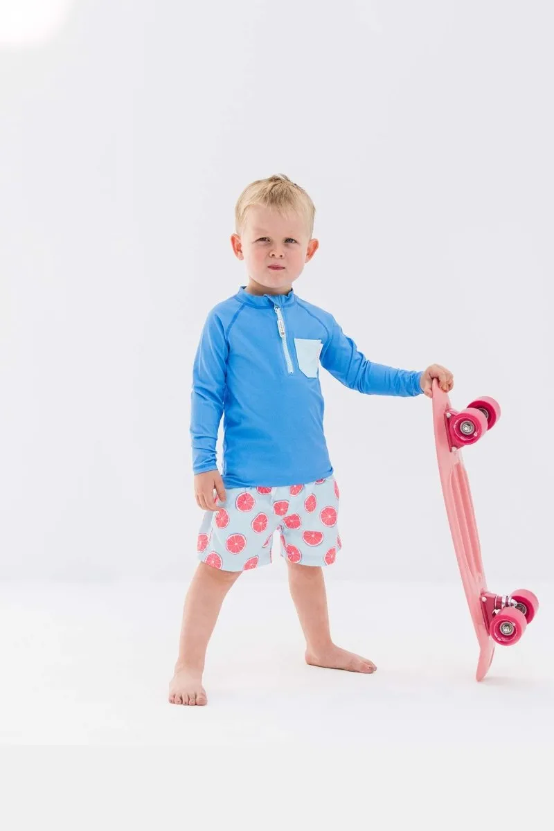 Kids UV T-Shirt - Long sleeve  - Blue