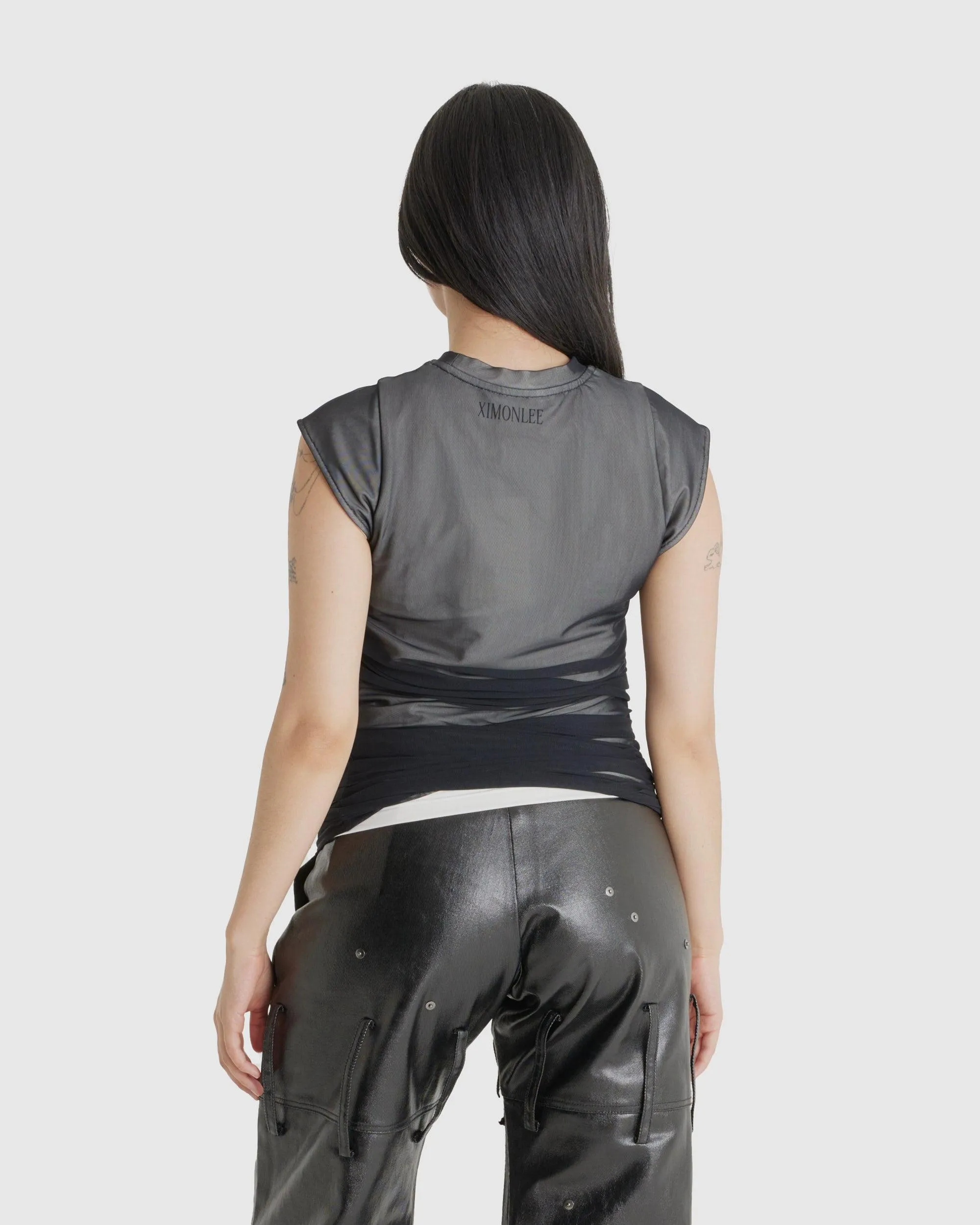 Layered Pin Muscle Tank (W)