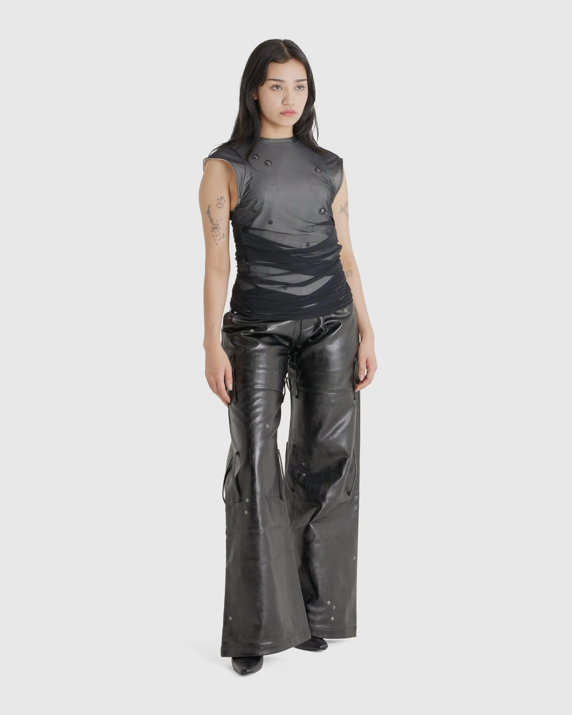 Layered Pin Muscle Tank (W)
