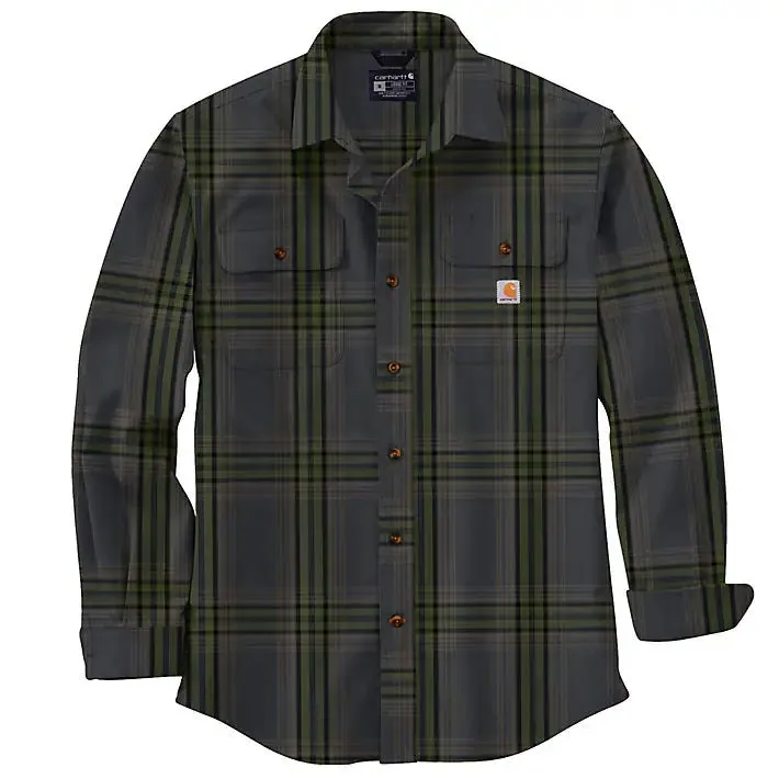 Men's Heavyweight Flannel Plaid Shirt 105947