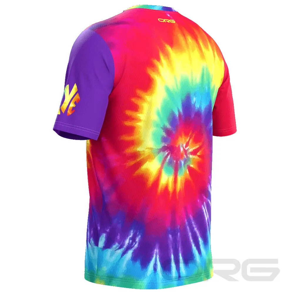 Men's Tie Dye Short Sleeve Running Shirt