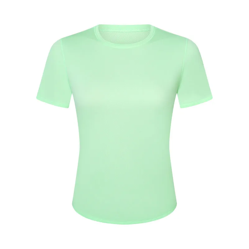 Moisture Wicking Water Cooling Sports T Shirt Women Quick Drying Breathable Running Fitness Tennis Top