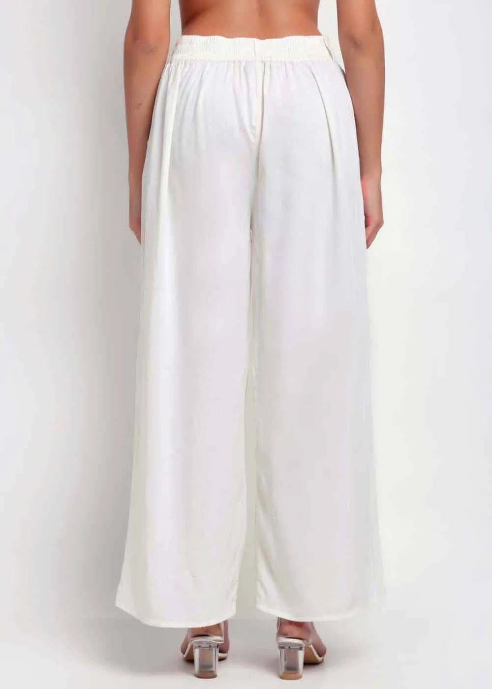 Off White Palazzo Pants