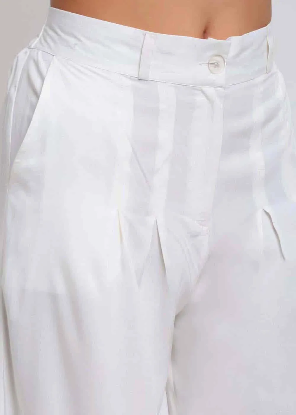 Off White Palazzo Pants