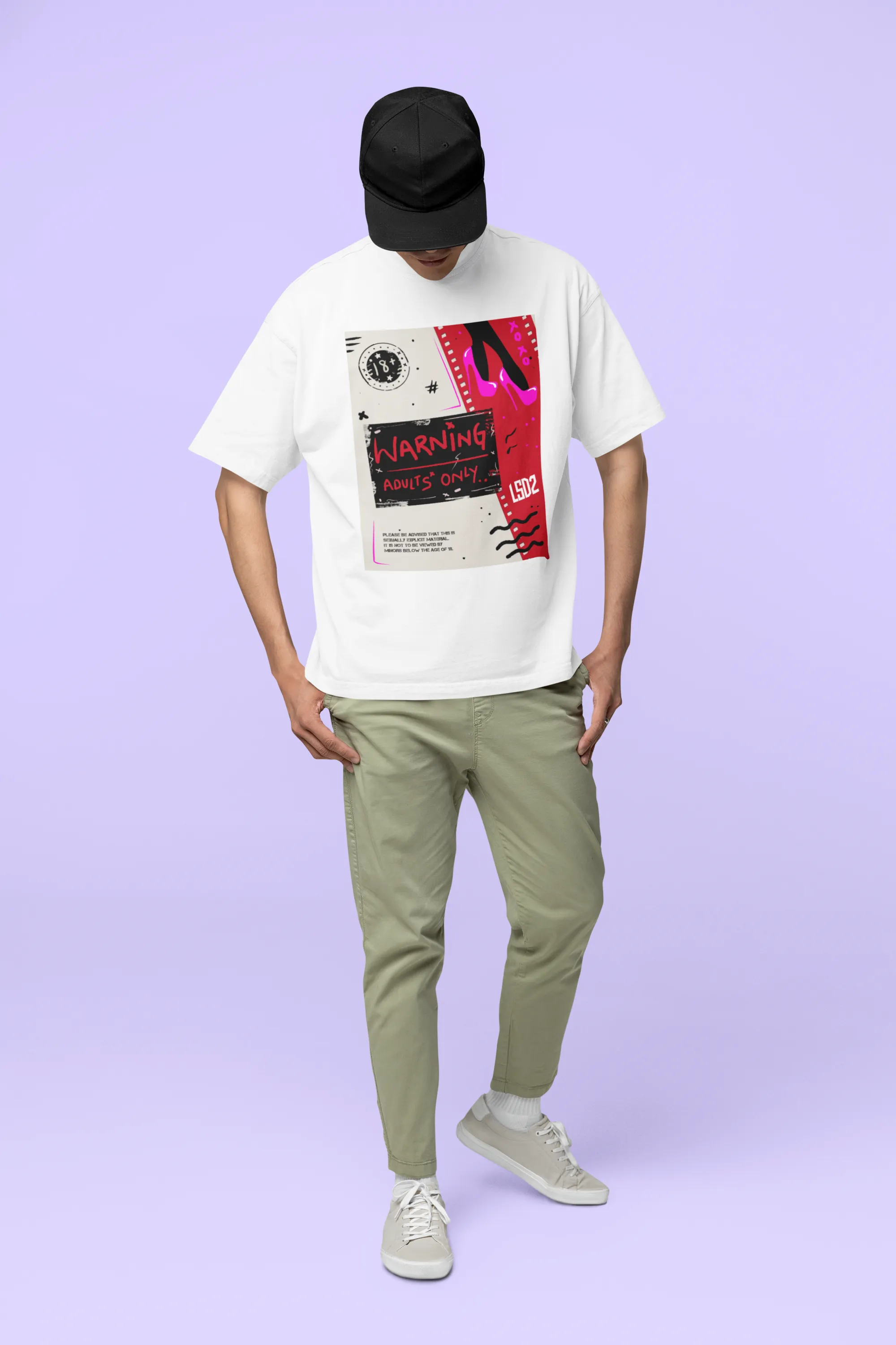 Official LSD2 Content Warning Oversized  T-shirt
