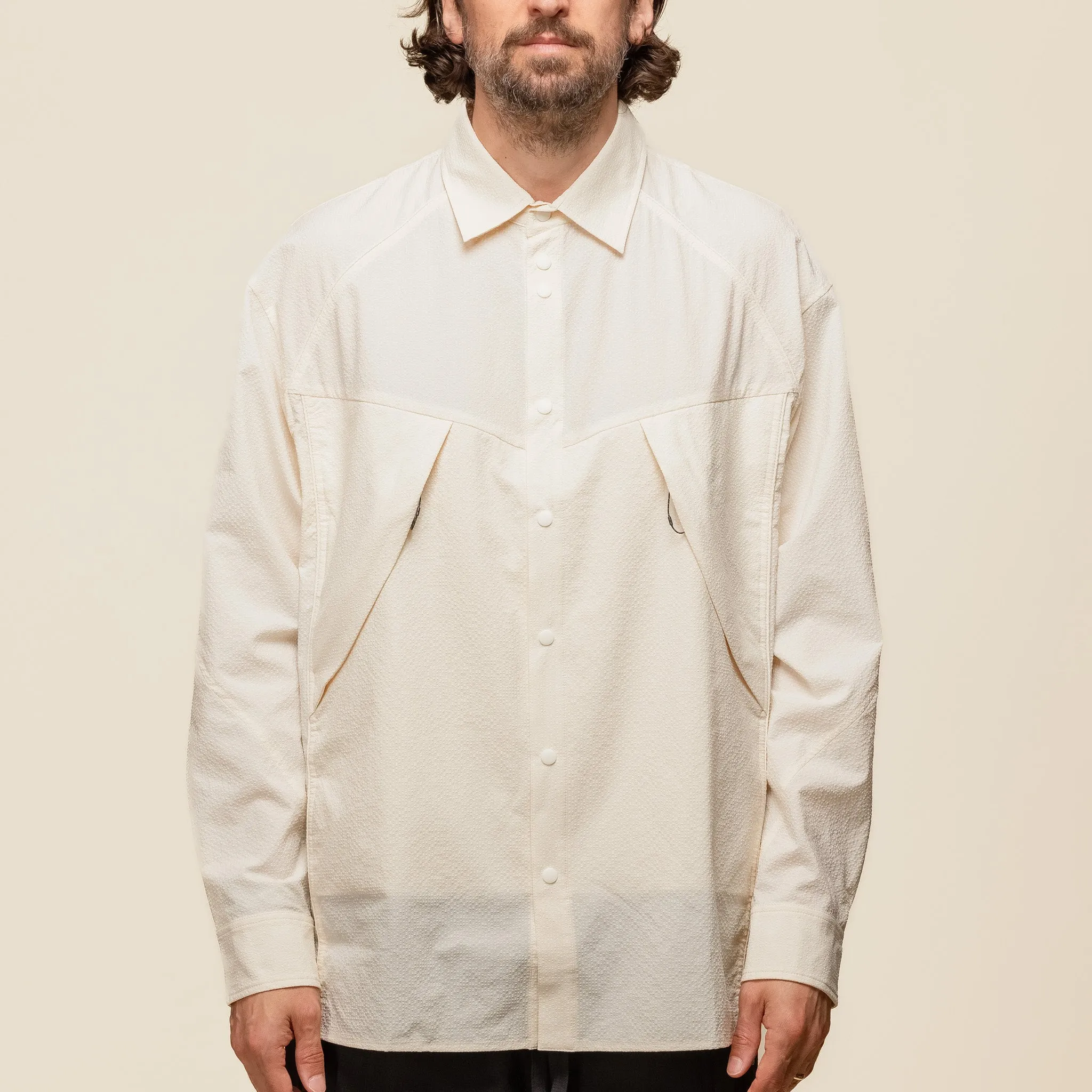 Oqliq - Cicada Wings Shirt - Ivory