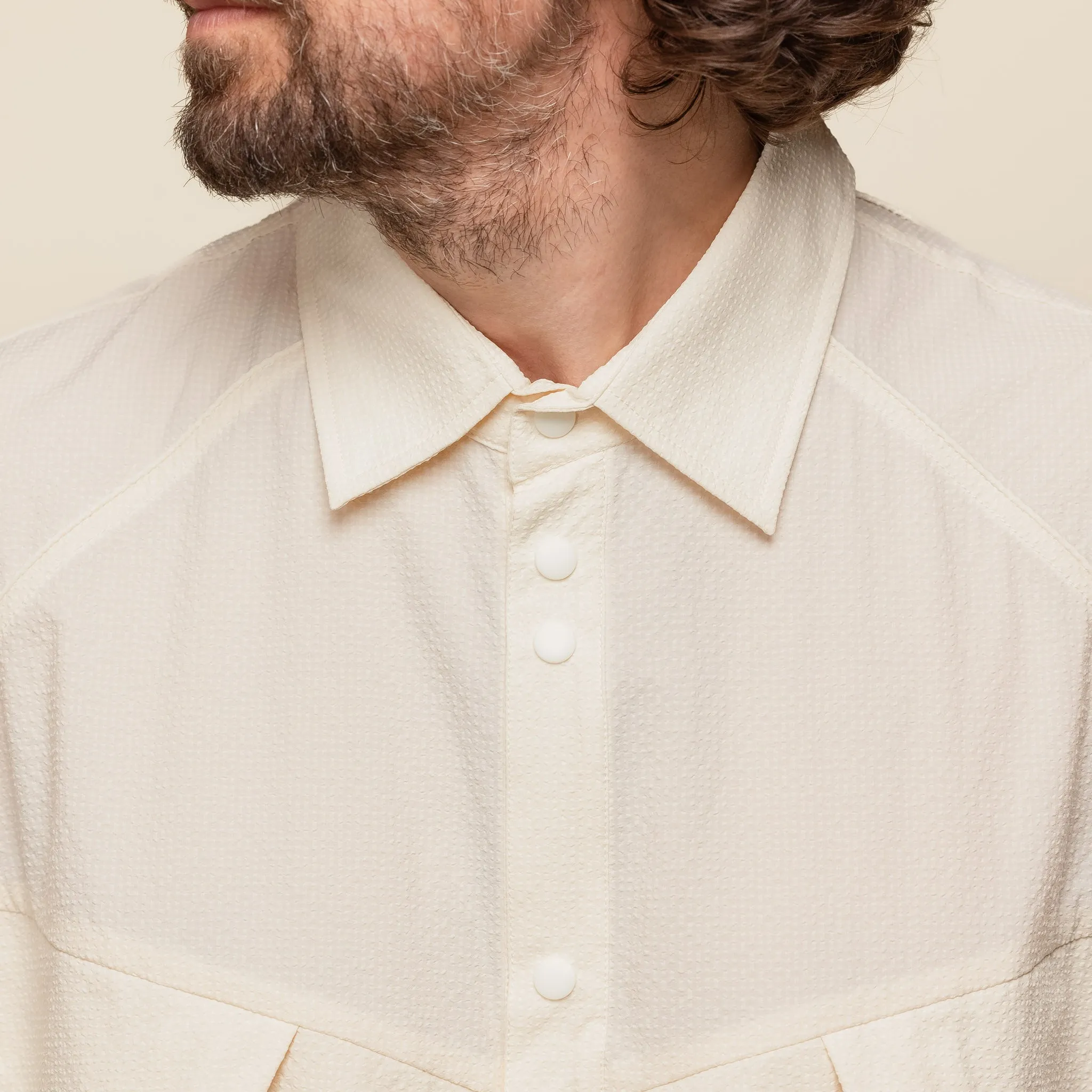 Oqliq - Cicada Wings Shirt - Ivory