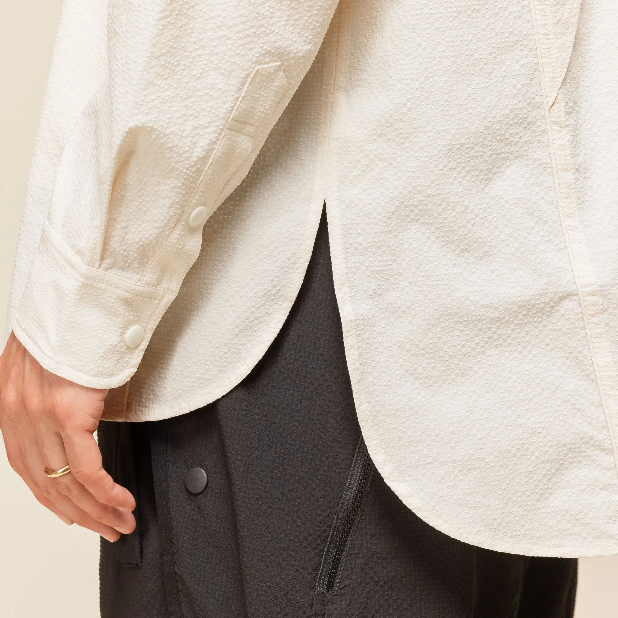 Oqliq - Cicada Wings Shirt - Ivory