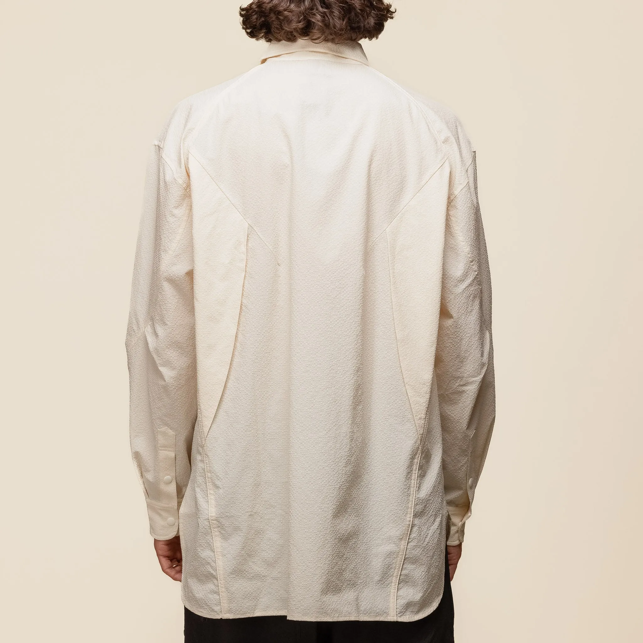 Oqliq - Cicada Wings Shirt - Ivory
