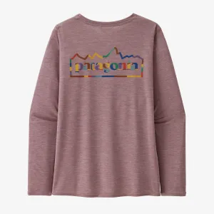 Patagonia Capilene Cool Daily Graphic L/S Shirt | Unity Fitz: Stormy Mauve X-Dye | Womens