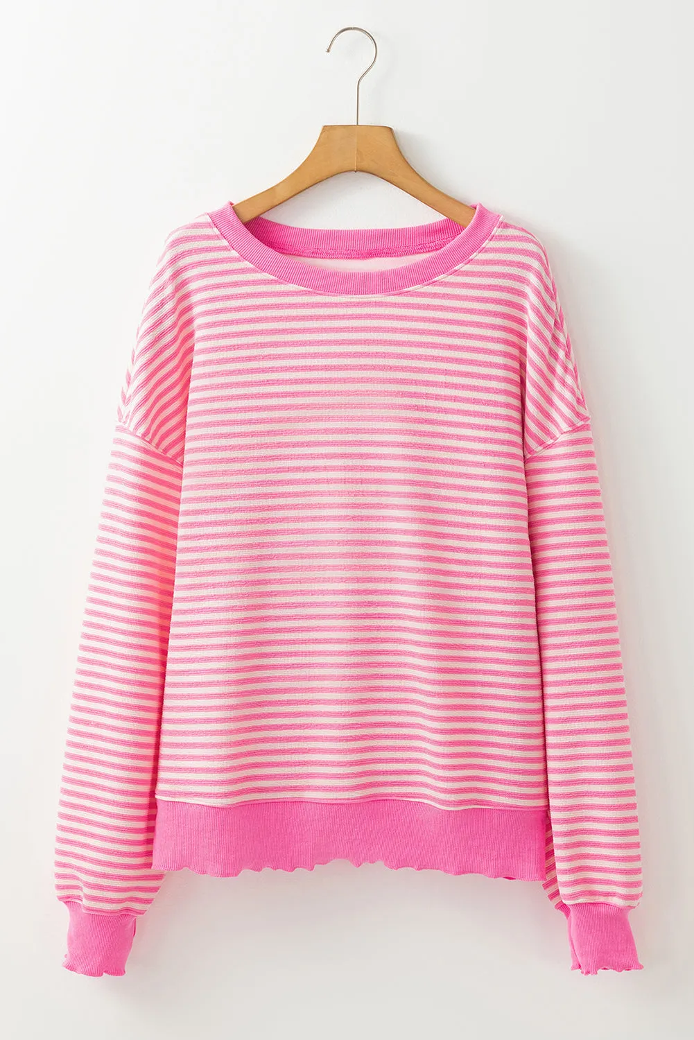 Pink Stripe Pullover