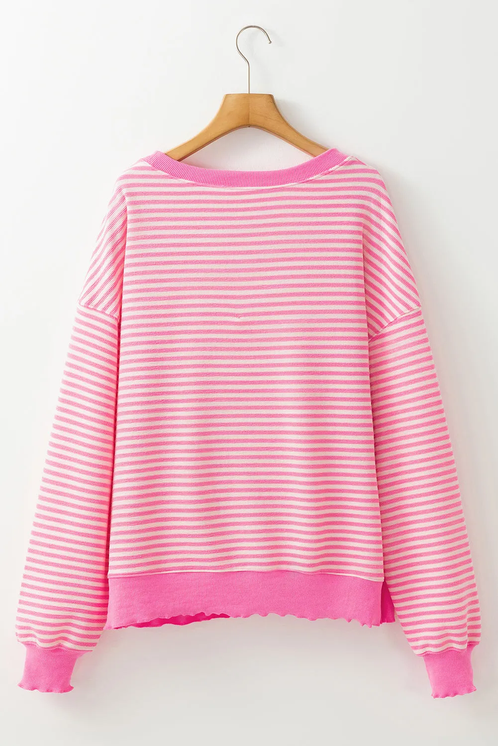 Pink Stripe Pullover