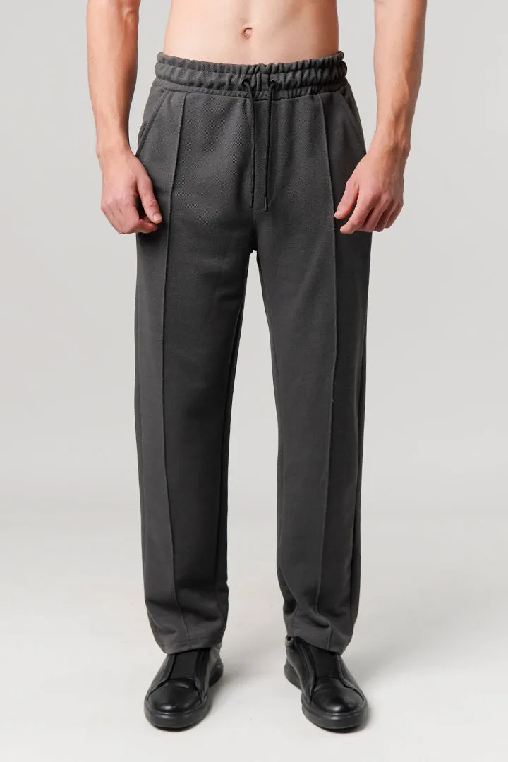 Pintex Jogger Pants - Dark Grey