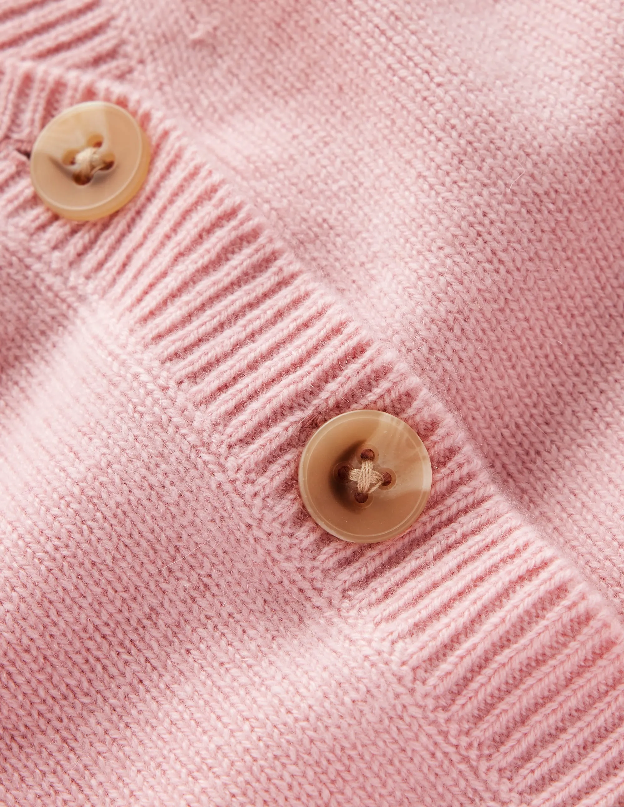 Pleated Cashmere Cardigan-Blush Pink