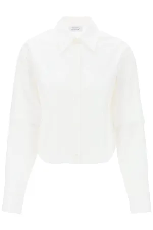 "SHIRT WITH EMBROIDERED LOGO DETAIL