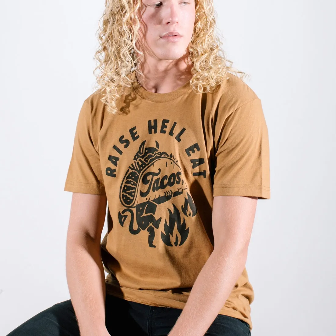 Raise Hell Eat Tacos Tee