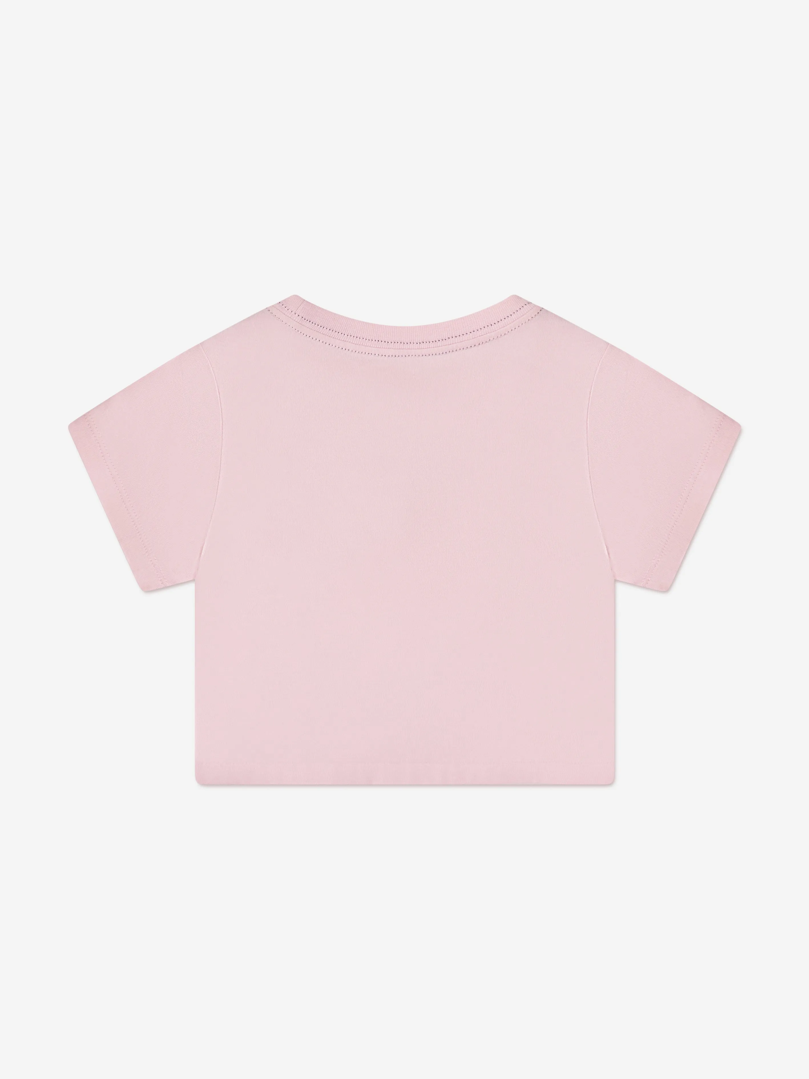 Ralph Lauren Girls Logo Twist T-Shirt in Pink