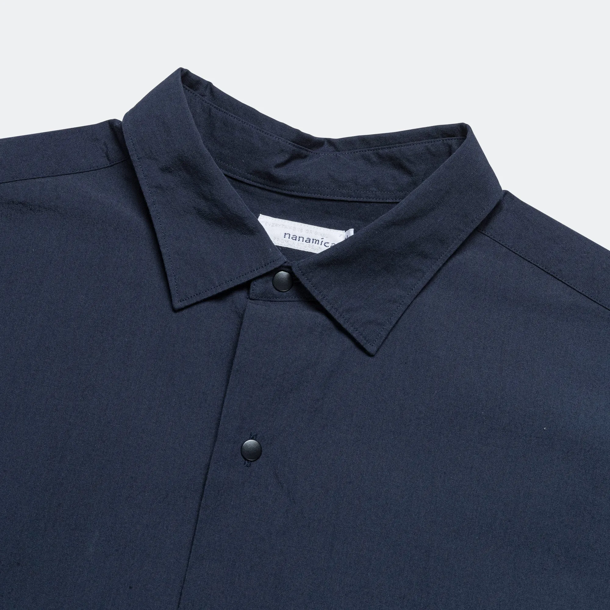 Regular Collar Wind Shirt - Dark Navy
