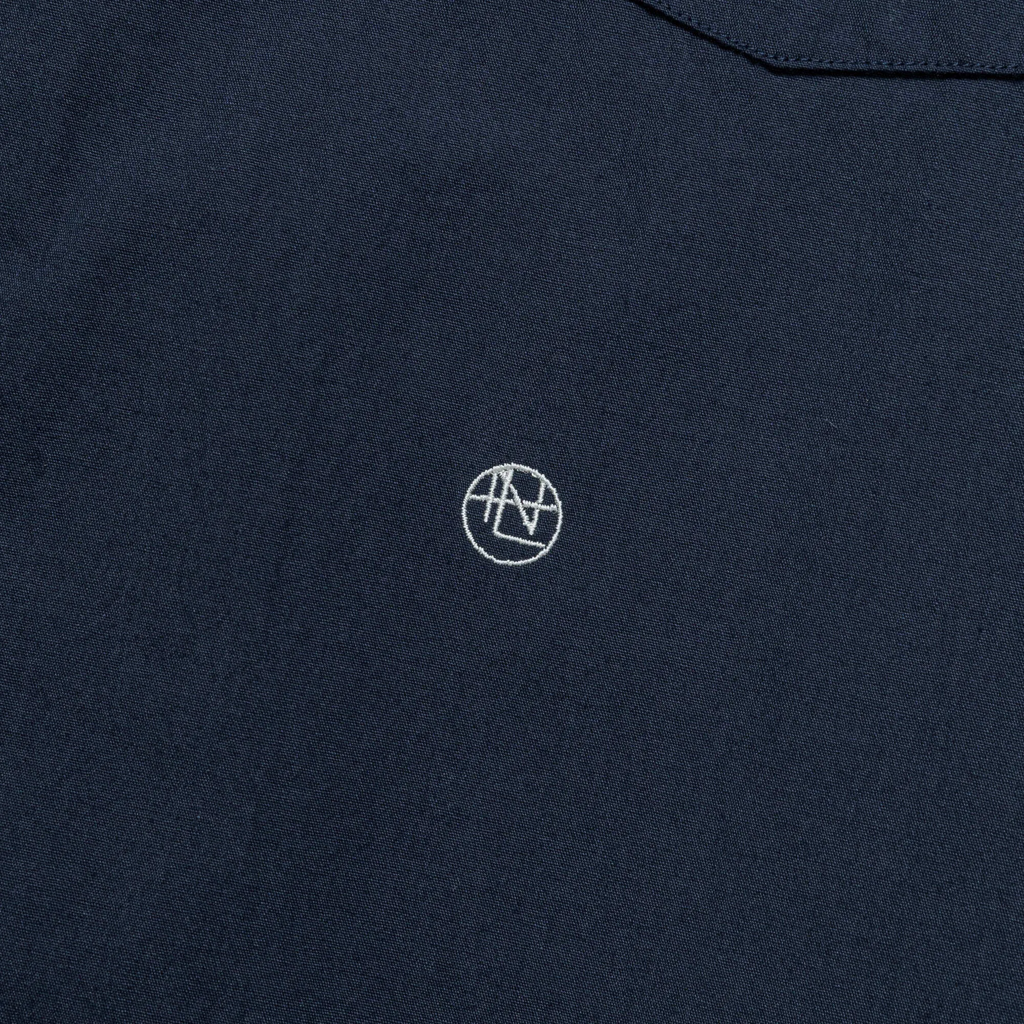 Regular Collar Wind Shirt - Dark Navy