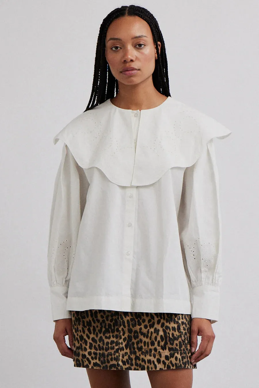Romeo Embroided Blouse White
