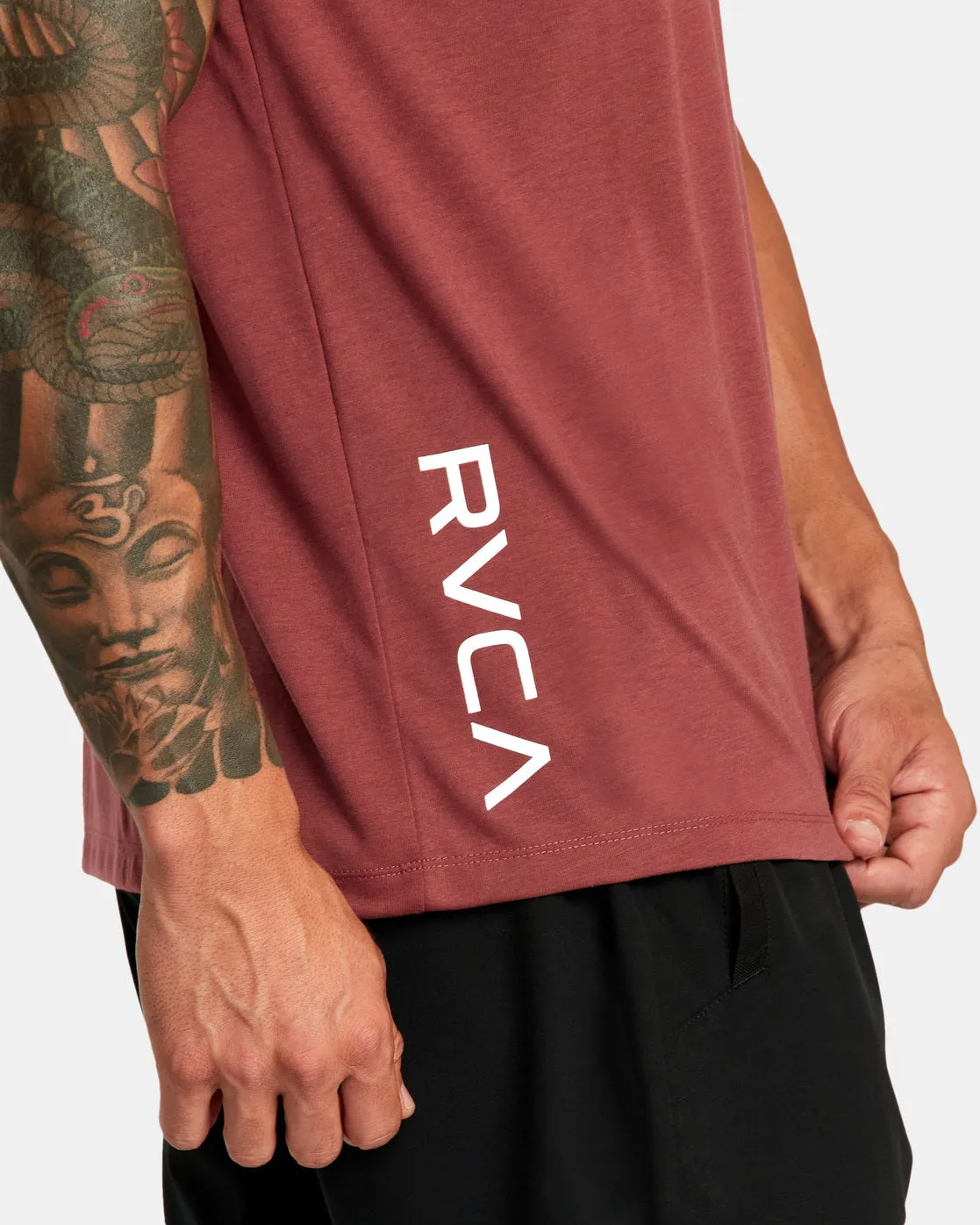 RVCA 2X Tee - Oxblood Red