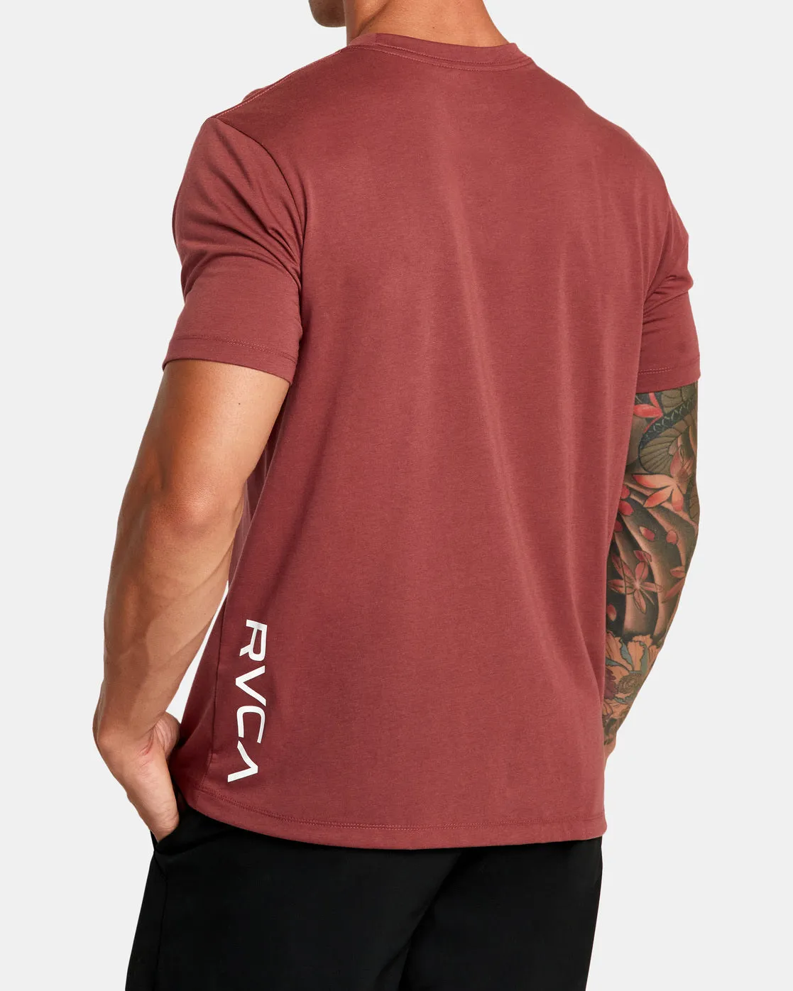 RVCA 2X Tee - Oxblood Red