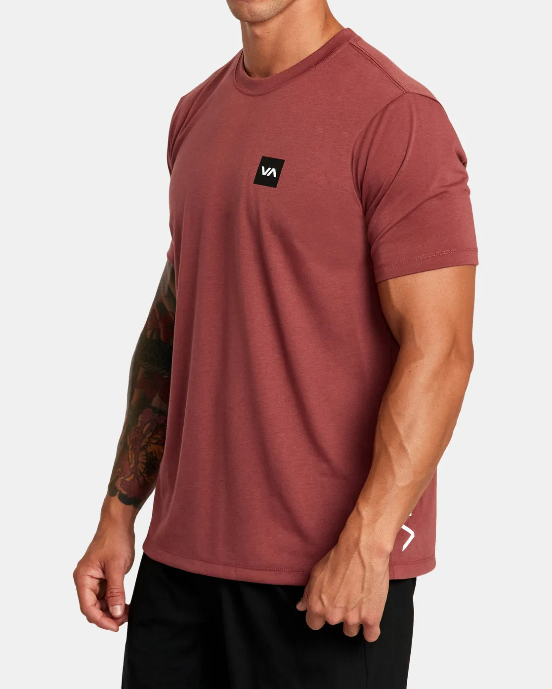 RVCA 2X Tee - Oxblood Red